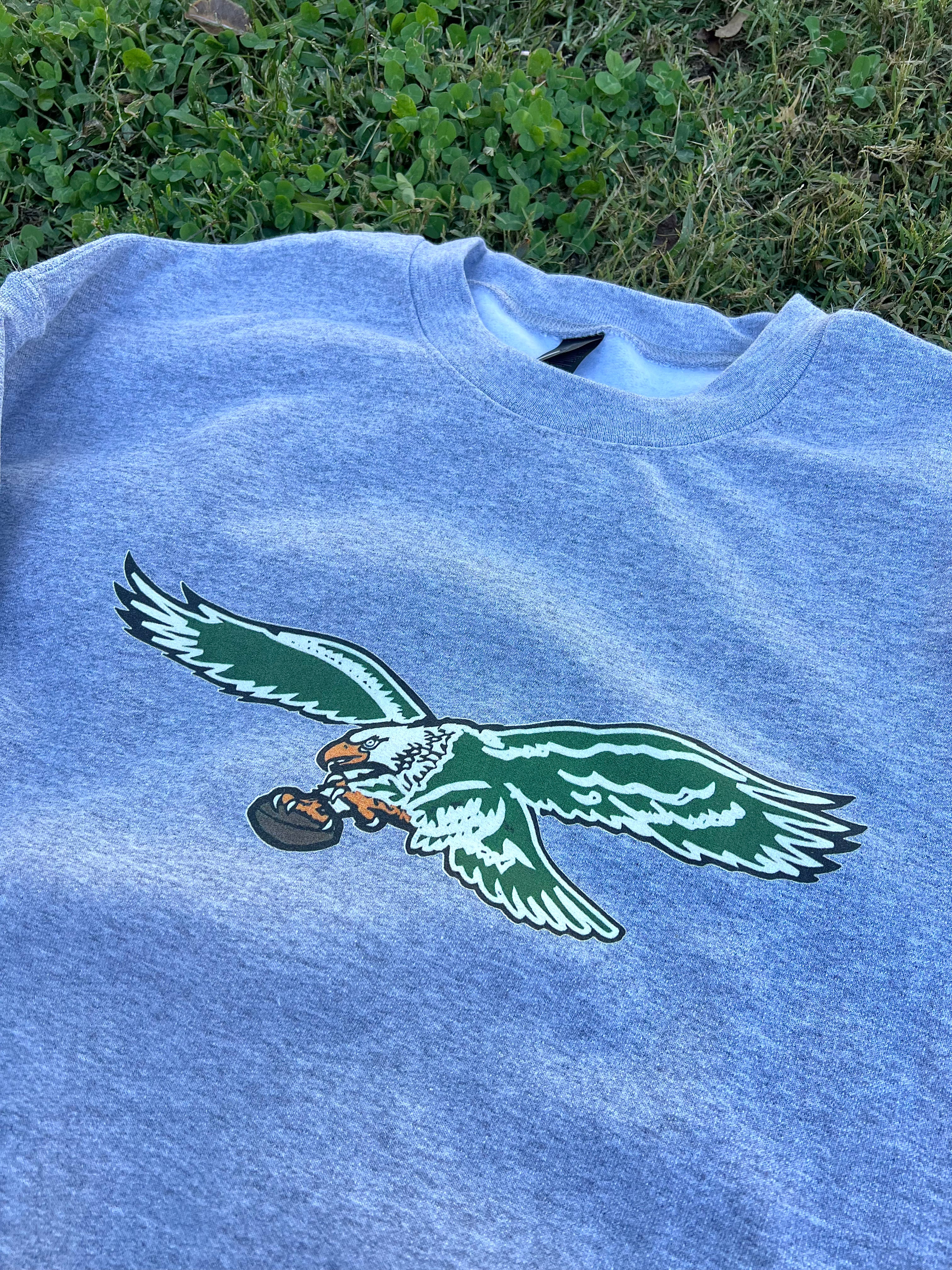 VINTAGE GREY EAGLES CREWNECK SWEATSHIRT