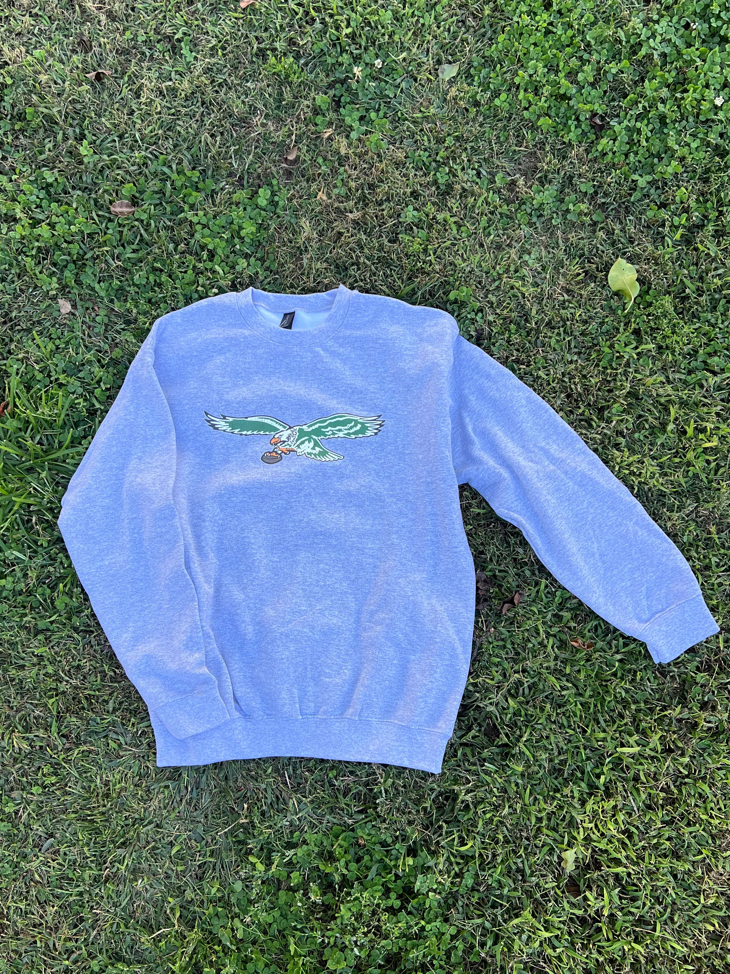 VINTAGE GREY EAGLES CREWNECK SWEATSHIRT