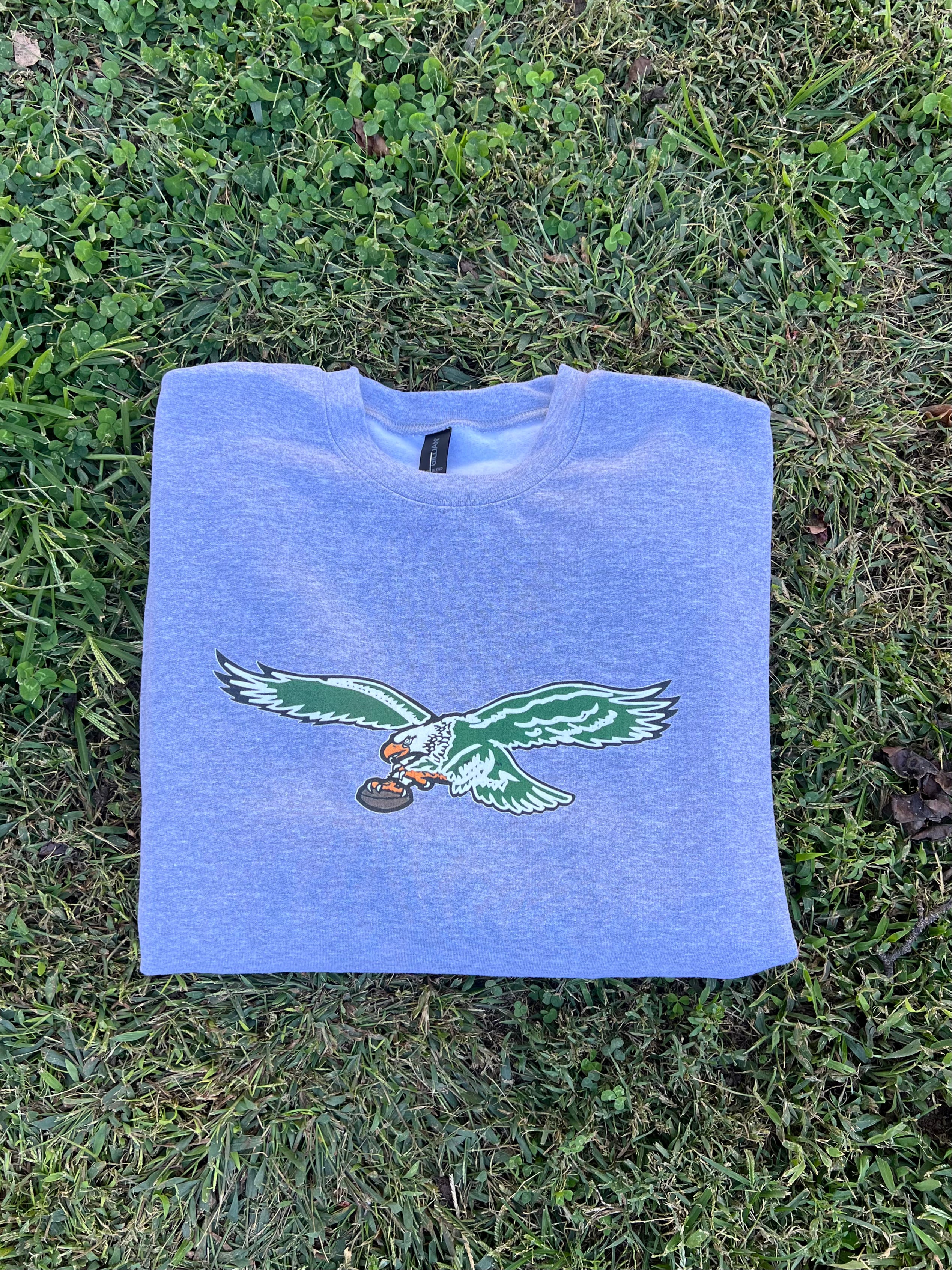 VINTAGE GREY EAGLES CREWNECK SWEATSHIRT