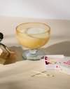 AURA TINTED GOBLET 6OZ YELLOW & BLUE - WILD NEROLI