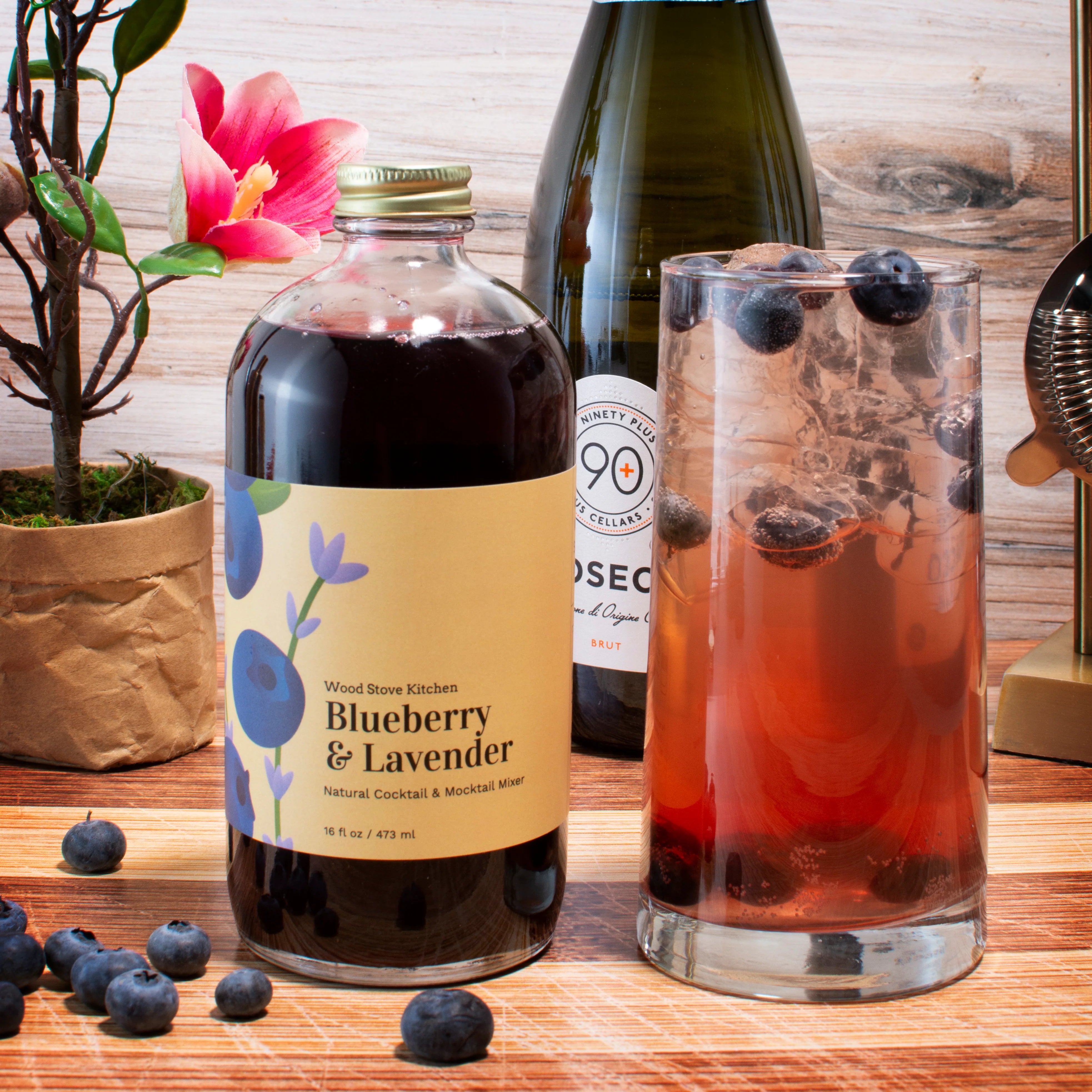 BLUEBERRY & LAVENDER COCKTAIL MIXER 16OZ