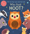 WHO SAID HOOT? BOARD BOOKS; 10 PAGES / ENGLISH