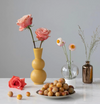 YELLOW BUBBLE STONEWARE VASE