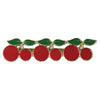 BOWL OF CHERRIES ENAMEL CHERRY HAIR CLUP
