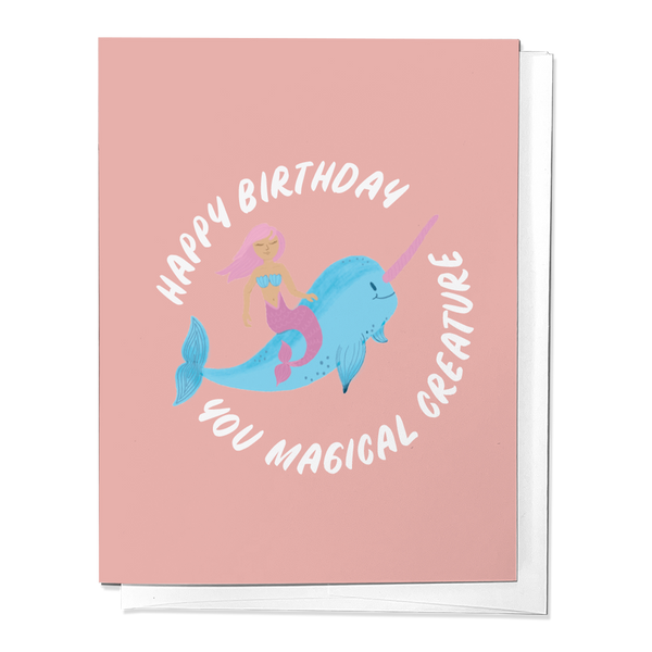 HAPPY BIRTHDAY MAGICAL CREATURE GREETING CARD