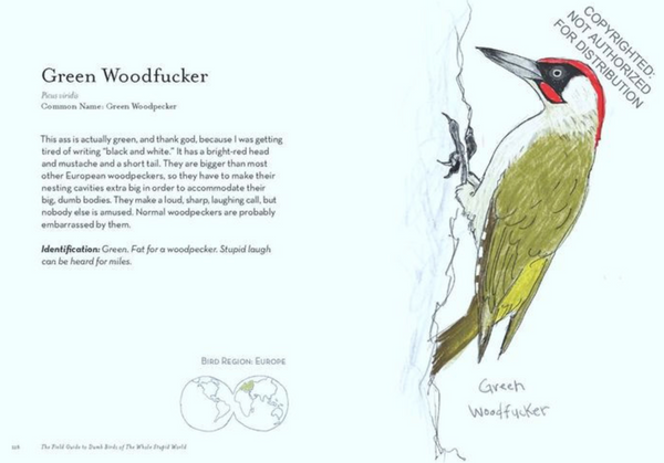 THE FIELD GUIDE TO DUMB BIRDS OF THE WHOLE STUPID WORLD BOOK