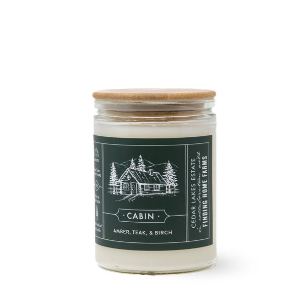 CABIN - WOOD TOP CANDLE