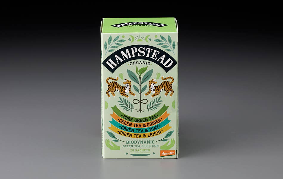 HAMPSTEAD ORGANIC GREEN TEA SELECTION PACK (20 TEABAGS)