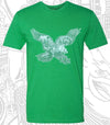 PHILADELPHIA EAGLES SKYLINE KELLY GREEN UNISEX T-SHIRT