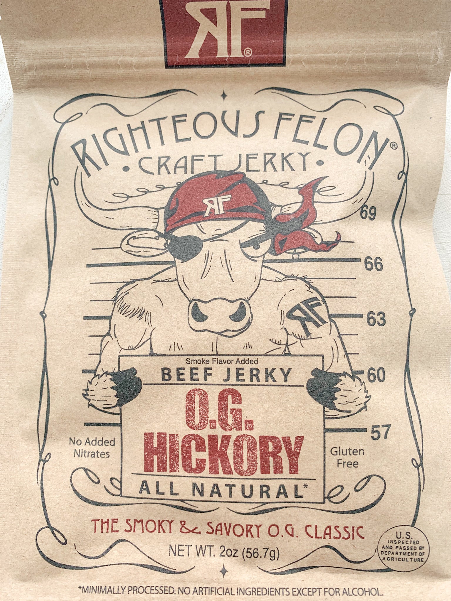 O.G. HICKORY SMOKED BEEF JERKY