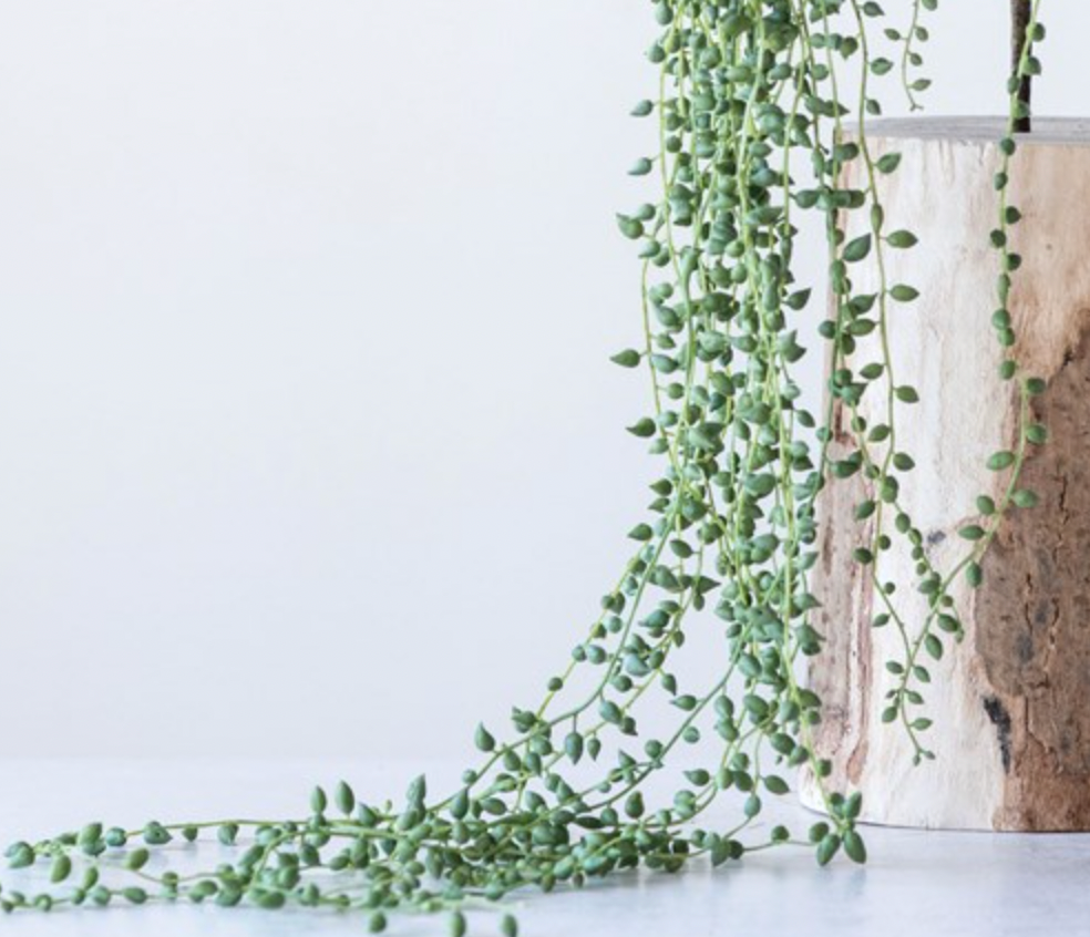 FAUX STRING OF PEARLS PLANT PICK