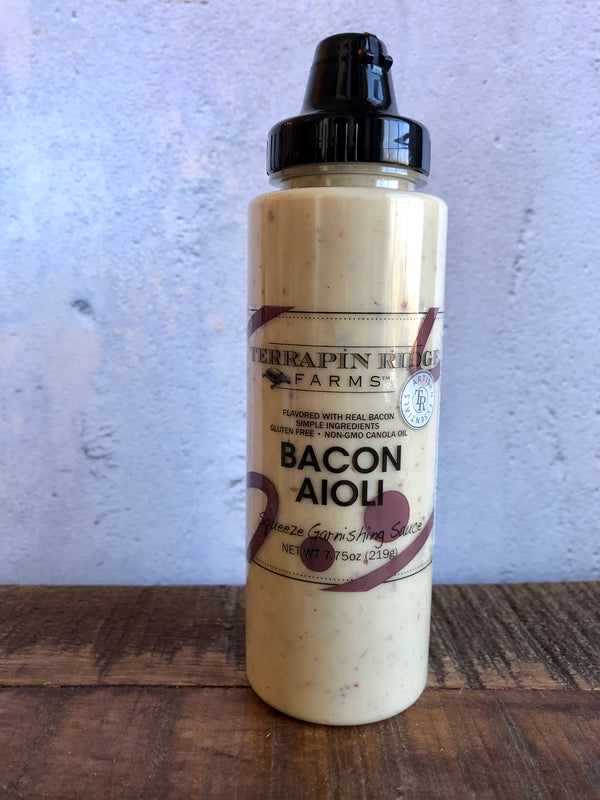 BACON GARNISHING AIOLI SQUEEZE