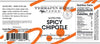 A bottle of Spicy Chipotle Garnishing Sauce by Terrapin Ridge Farms, with a label that includes the product name and a brief description.