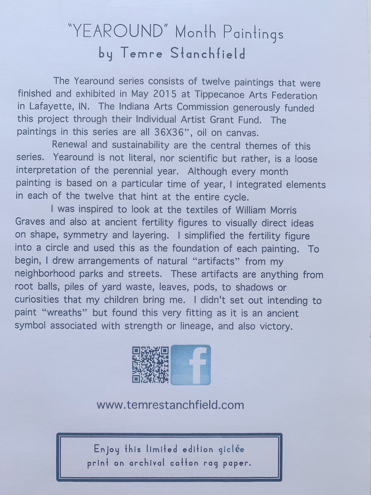 APRIL PRINT BY TEMRE STANCHFIELD