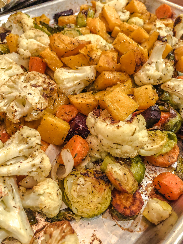 Parmesan Mediterranean Roasted Vegetables