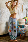 CHENILLE SWEATER PATCH LOUNGEPANTS