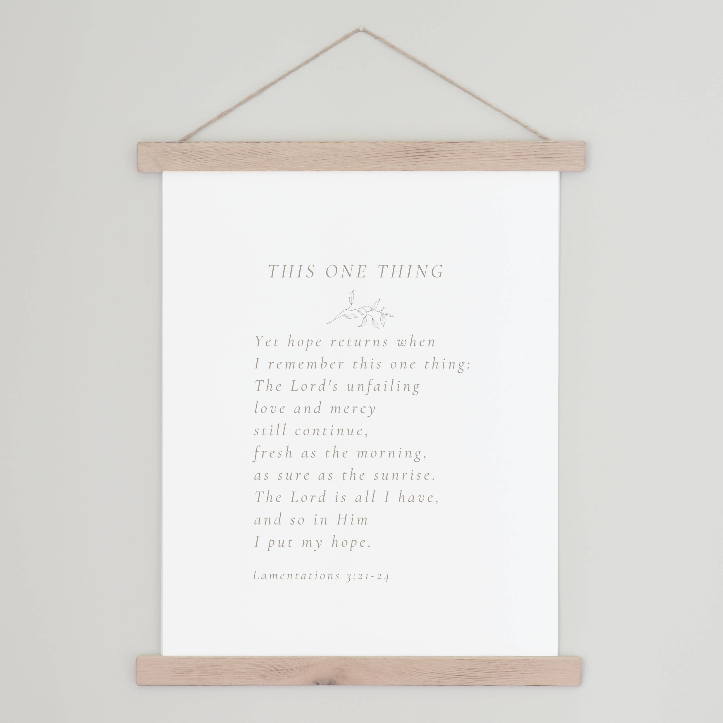 CANVAS WALL HANGING-THIS ONE THING SCRIPTURE: 8x10