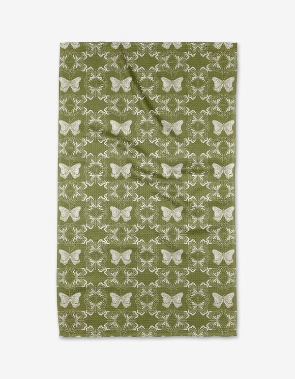 Geometric Butterflies Tea Towel