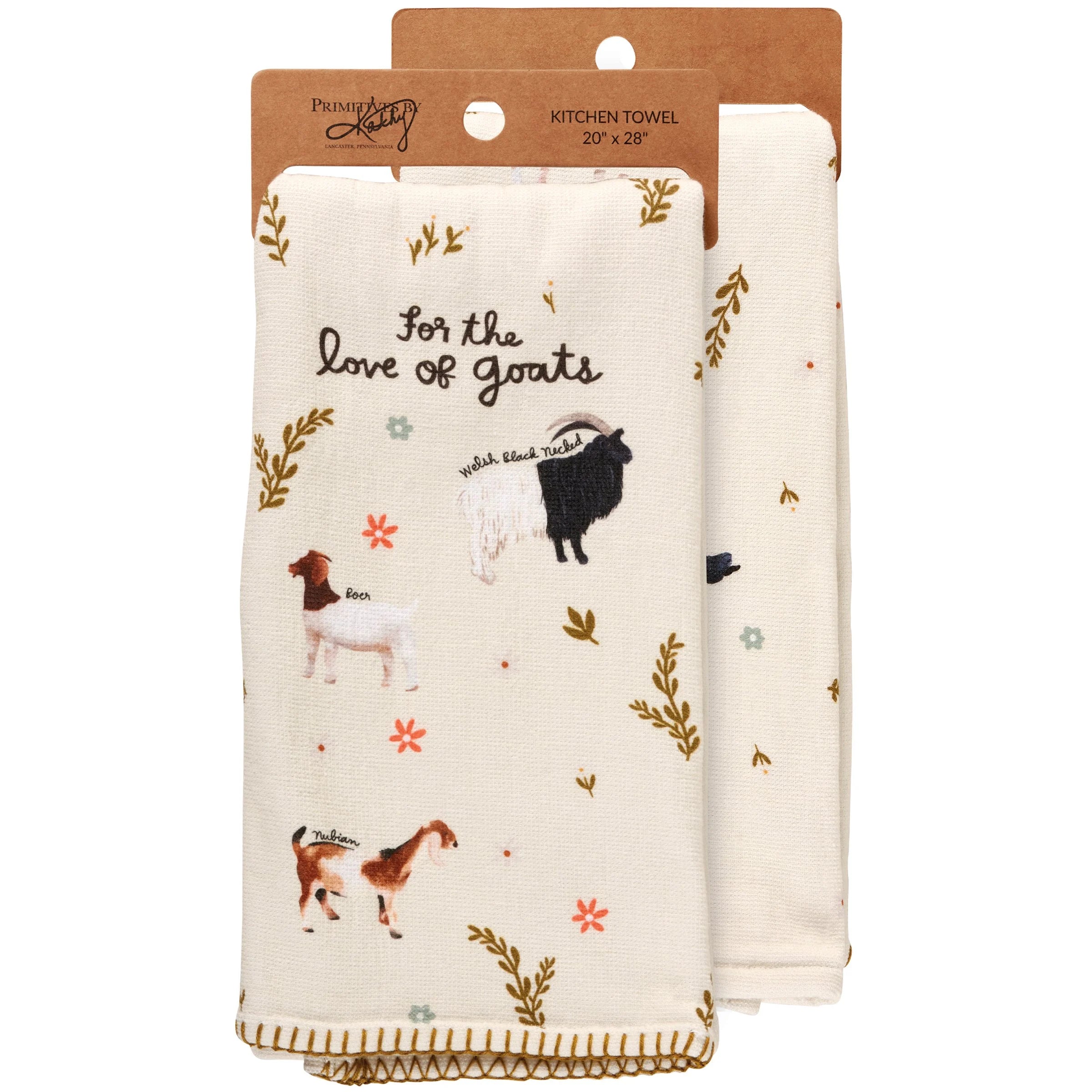 LOVE OF GOATS KITCHEN TOWEL