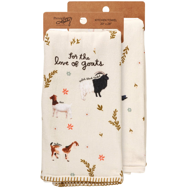LOVE OF GOATS KITCHEN TOWEL