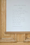 CANVAS WALL HANGING-THIS ONE THING SCRIPTURE: 8x10