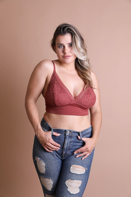 PLUS SIZE WAISTBAND LOOP LACE BRAMI