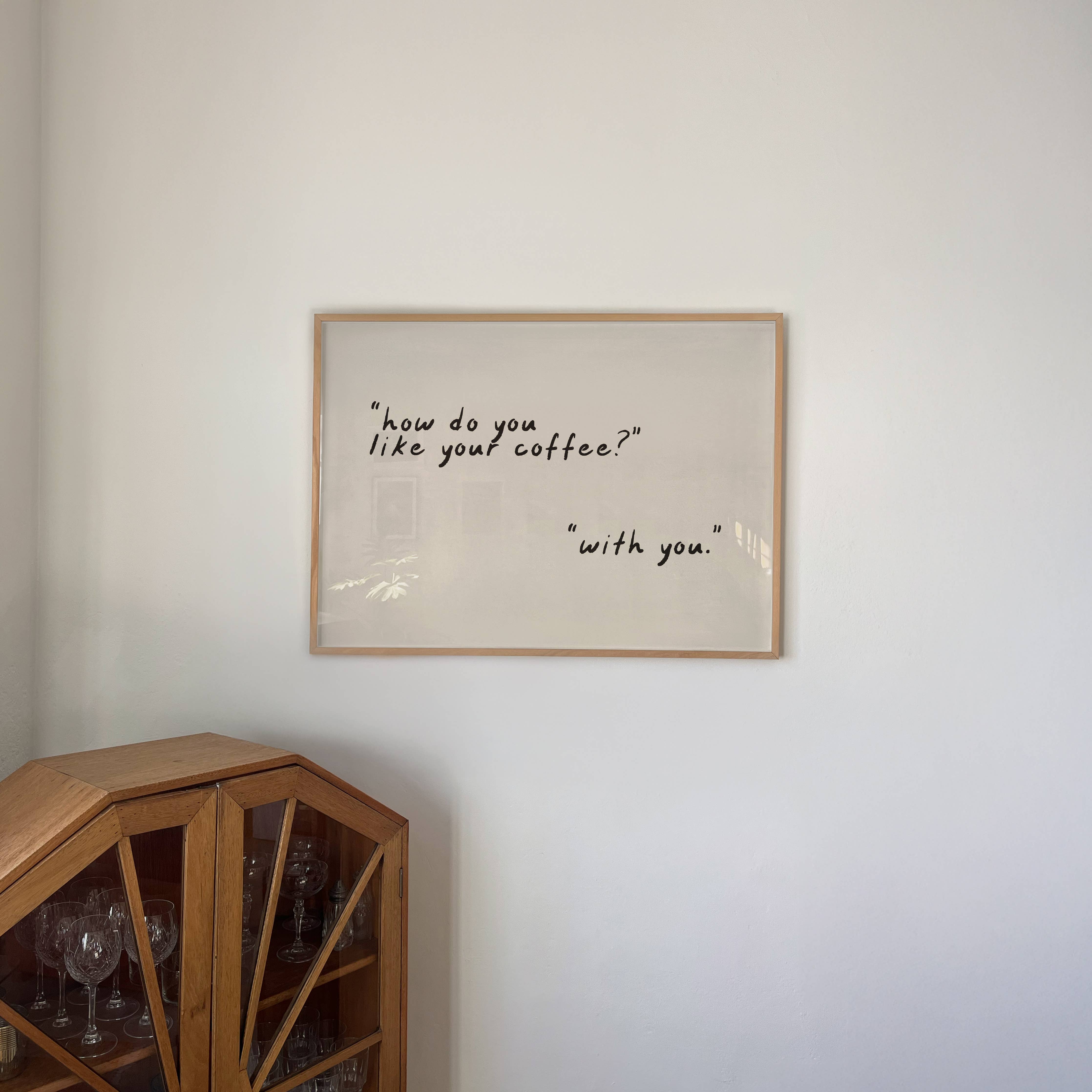 HOW DO YOU LIKE YOUR COFFEE TYPOGRAPHY | COFFEE SHOP DECOR