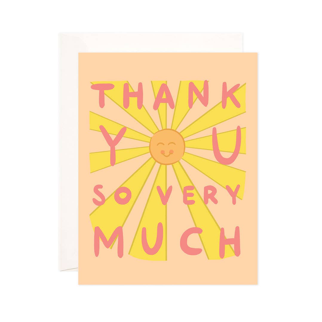 THANK YOU SO VERY MUCH GREETING CARD