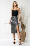 HIGH WAIST SEQUIN SKIRT