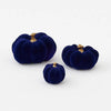 BLUE FLOCKED PUMPKIN