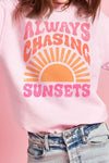 ALWAYS CHASING SUNSETS GRAPHIC SWEATSHIRT