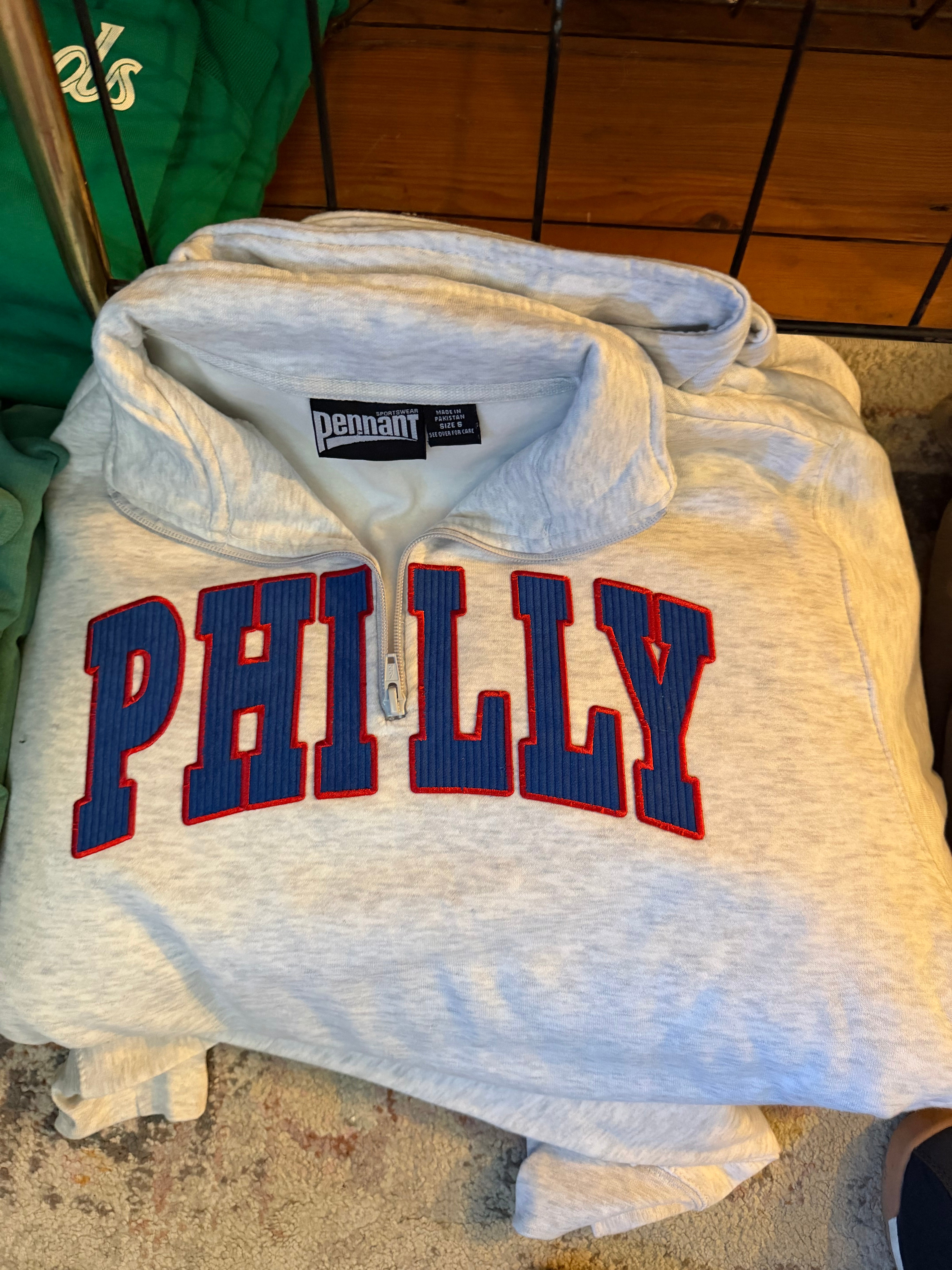 Philly Basketball Grey Zip Up