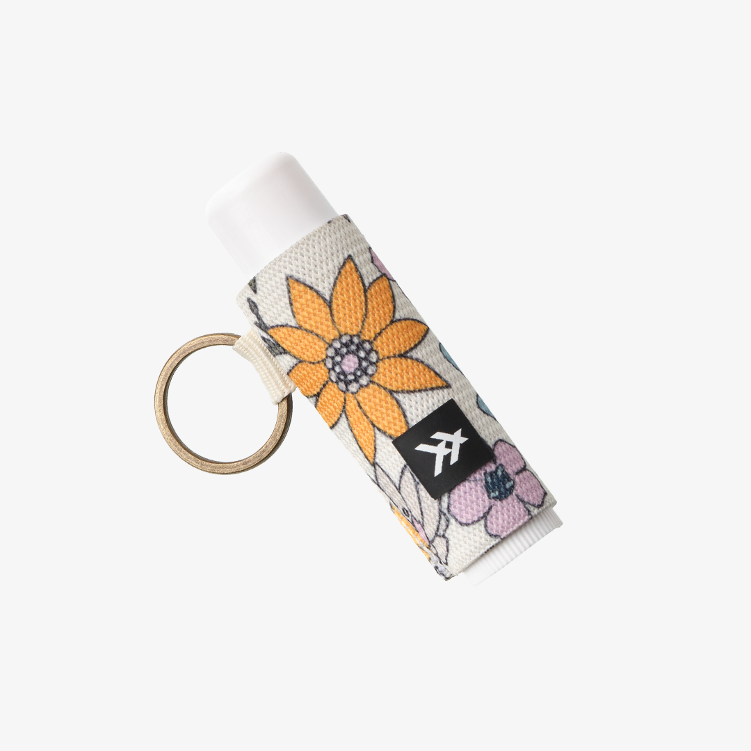 ELASTIC CHAP STICK/LIP BALM HOLDER KEYCHAIN ACCESSORY