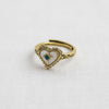 VINTAGE HEART SHELL RING