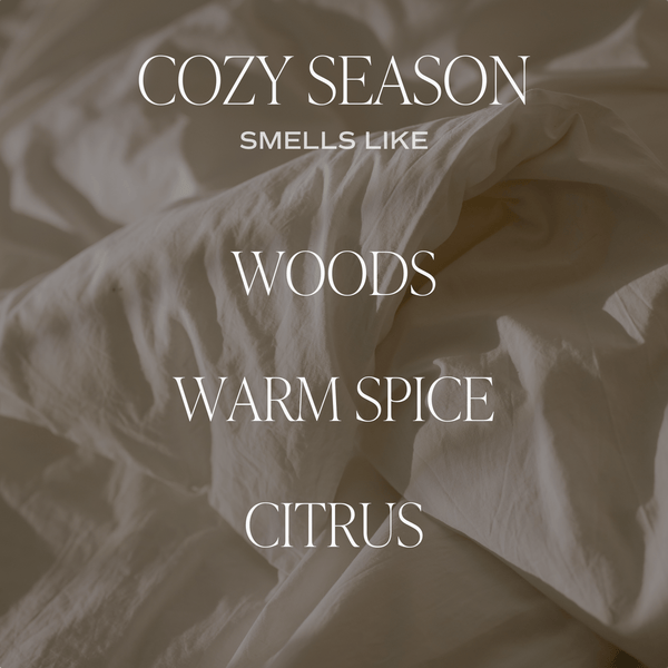 COZY SEASON SOY CANDLE - WHITE JAR - 11 OZ