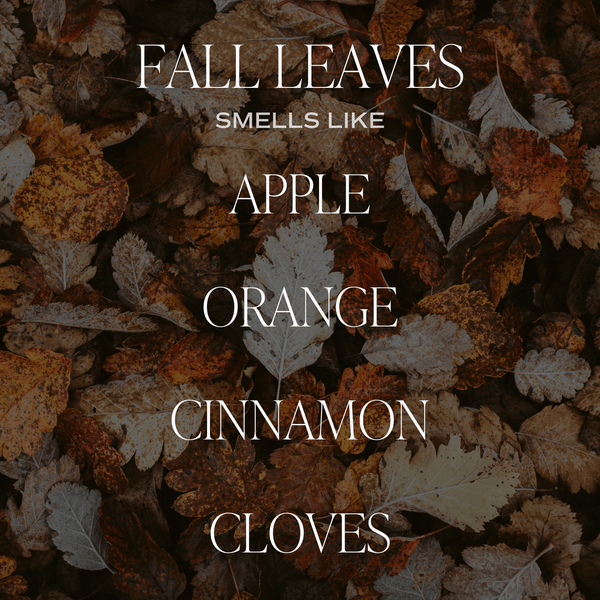 FALL LEAVES SOY CANDLE - CLEAR JAR - 9 OZ