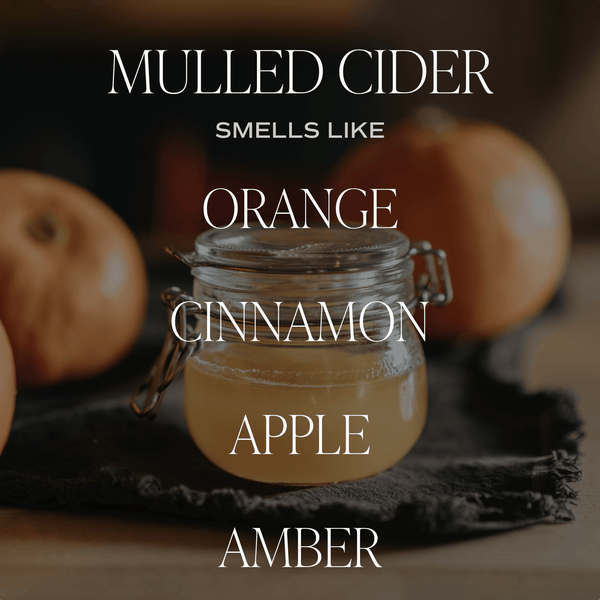 MULLED CIDER SOY CANDLE - WHITE JAR - 11 OZ