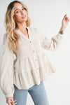 TIERED RUSTIC BLOUSE