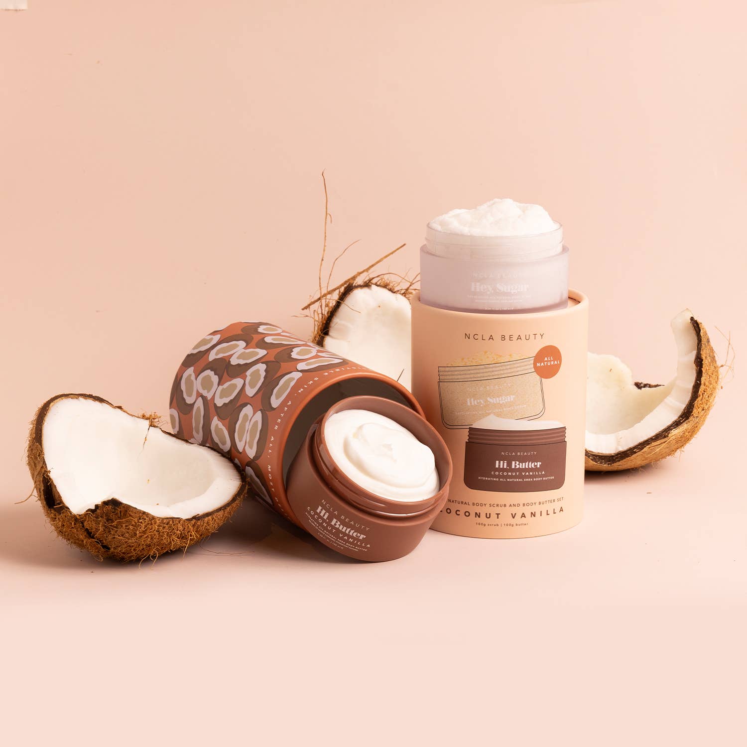 COCONUT VANILLA BODY SCRUB + BODY BUTTER SET