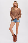 THERMAL HENELY SWEATER TOP