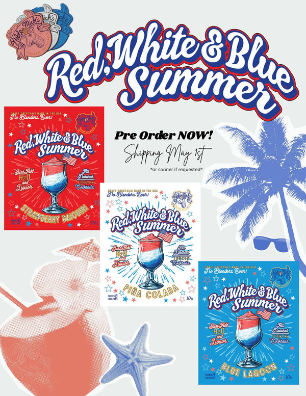 RED, WHITE & BLUE SUMMER PIÑA COLADA FROZEN COCKTAIL
