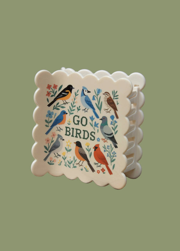 Birds Fan Hair Claw Clip