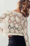 FLOWER CROCHET CARDIGAN