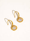 Rebekah 18K Gold Non-Tarnish Oval CZ Earrings