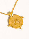 Béryl 18K Gold Non-Tarnish Medallion Pendant Necklace