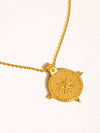 Béryl 18K Gold Non-Tarnish Medallion Pendant Necklace