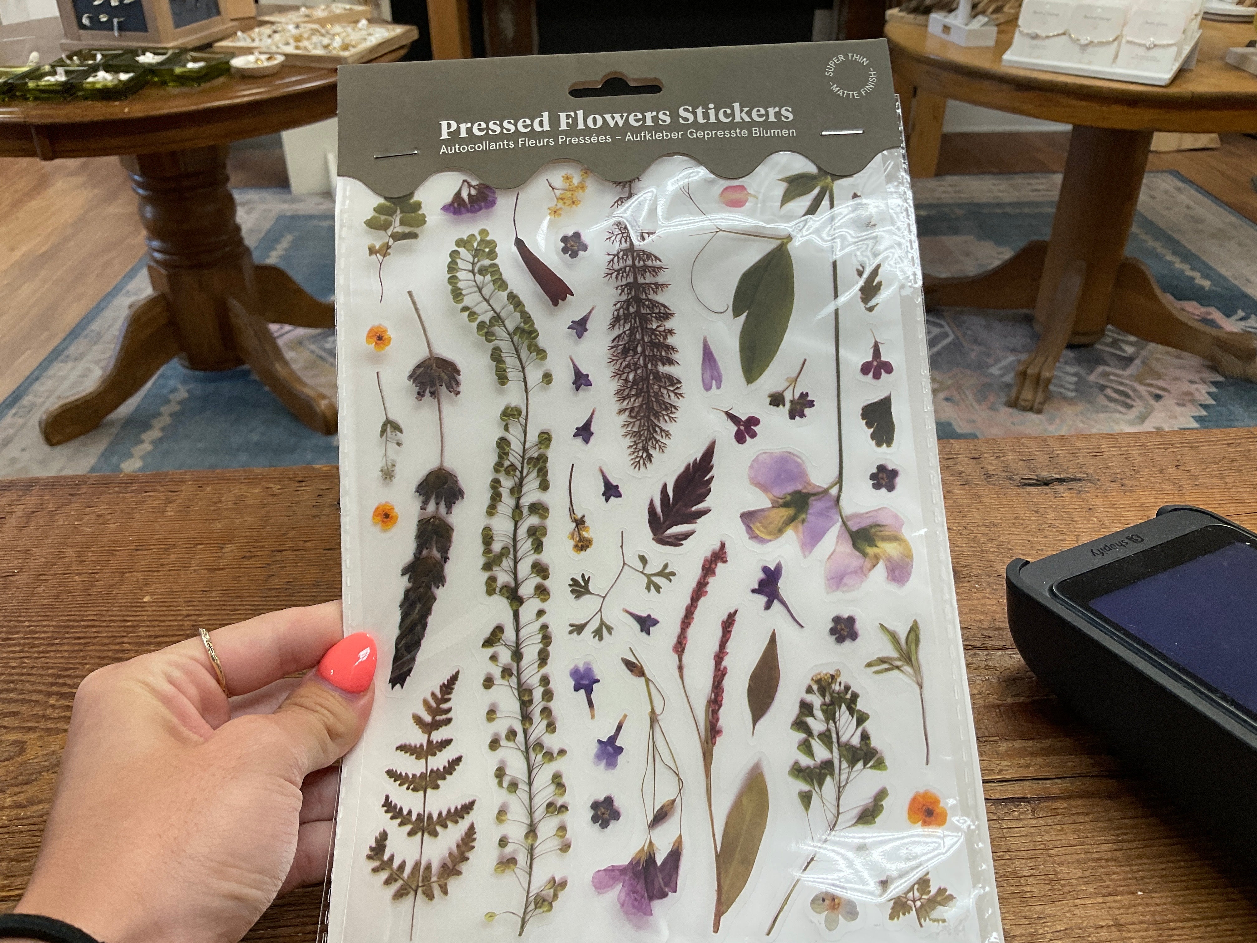 PRESSED FLOWERS STICKER SHEET
