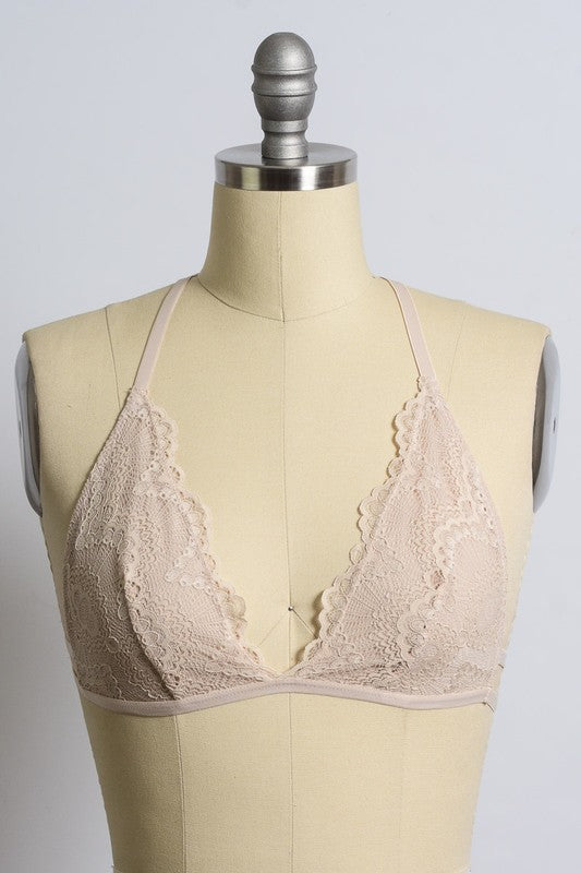 lace triangle bralettes bra razorback 