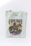 COWBOY TAKE ME AWAY GRAPHIC TEE