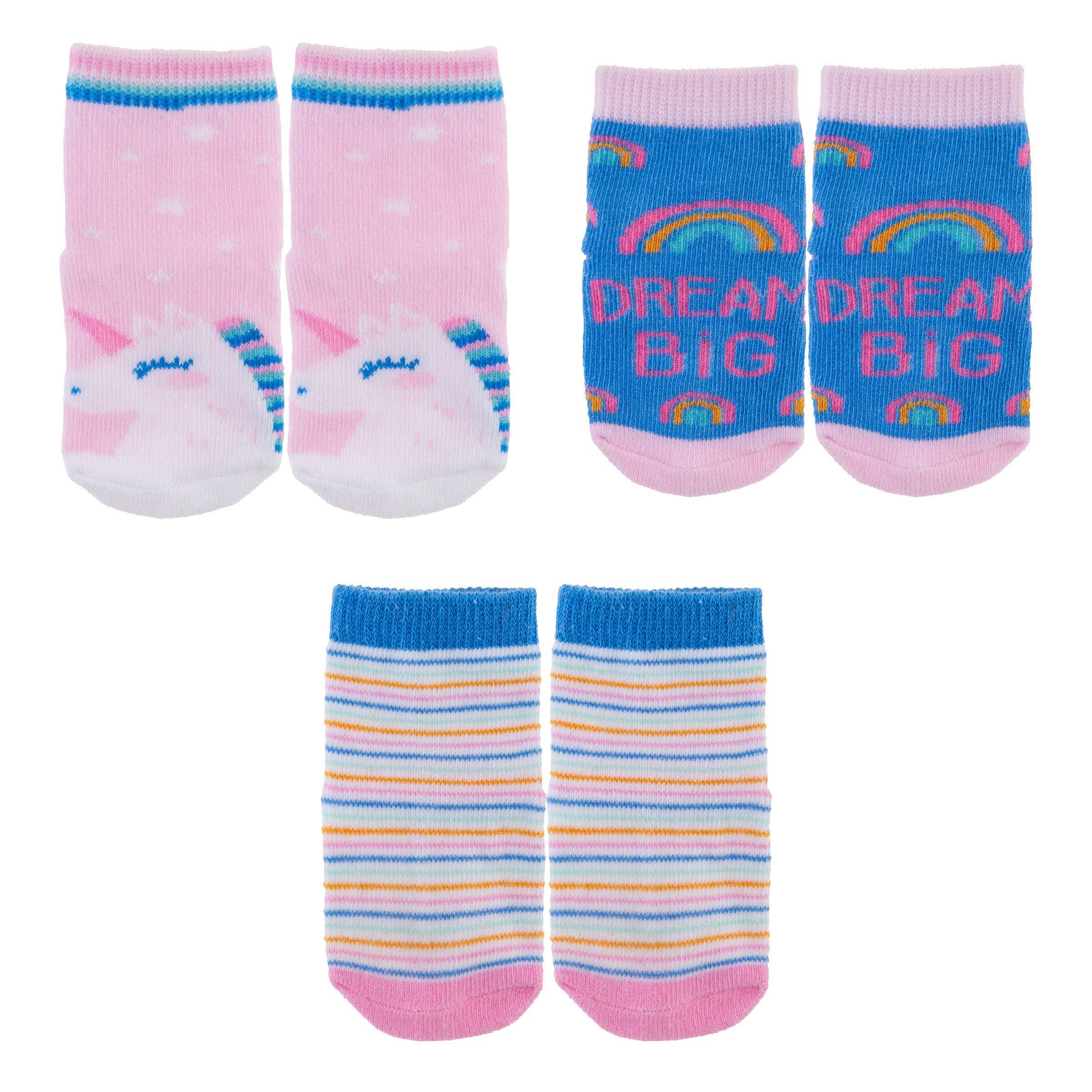 INFANT BABY SOCK 3-PACK (O-12) MONTHS